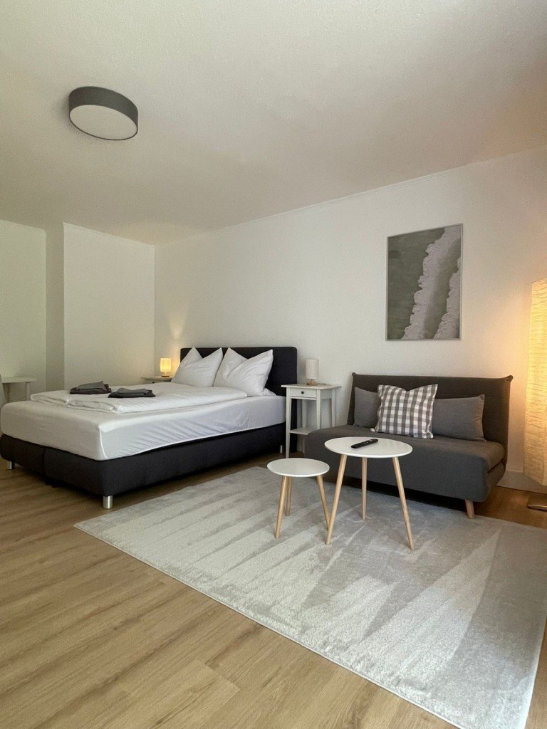 Wohn- Schlafzimmer Bad Salzuflen Wohnung Moderne 1-Zi-Wohnung in der Waldstra�e